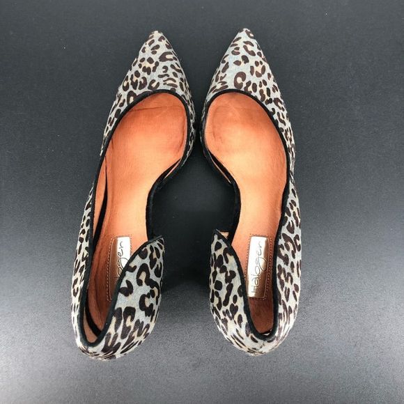 Halogen Leopard Print Heels Calf Hair Marlie D’Orsay Pumps - Picture 10 of 15